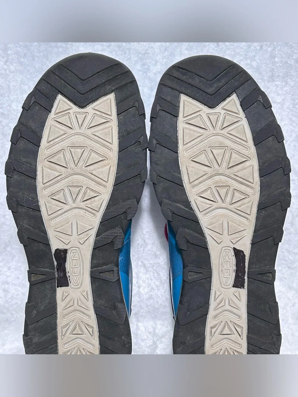Keen Youth Blue Wanduro Waterproof Bungee Lace Hiking Trail Boots Shoes SZ US 6